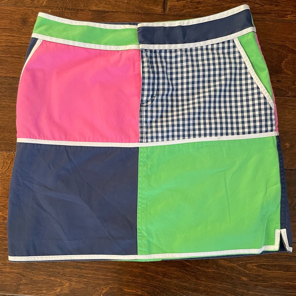 Lilly Pulitzer White Tag Patchwork Skirt, size 2